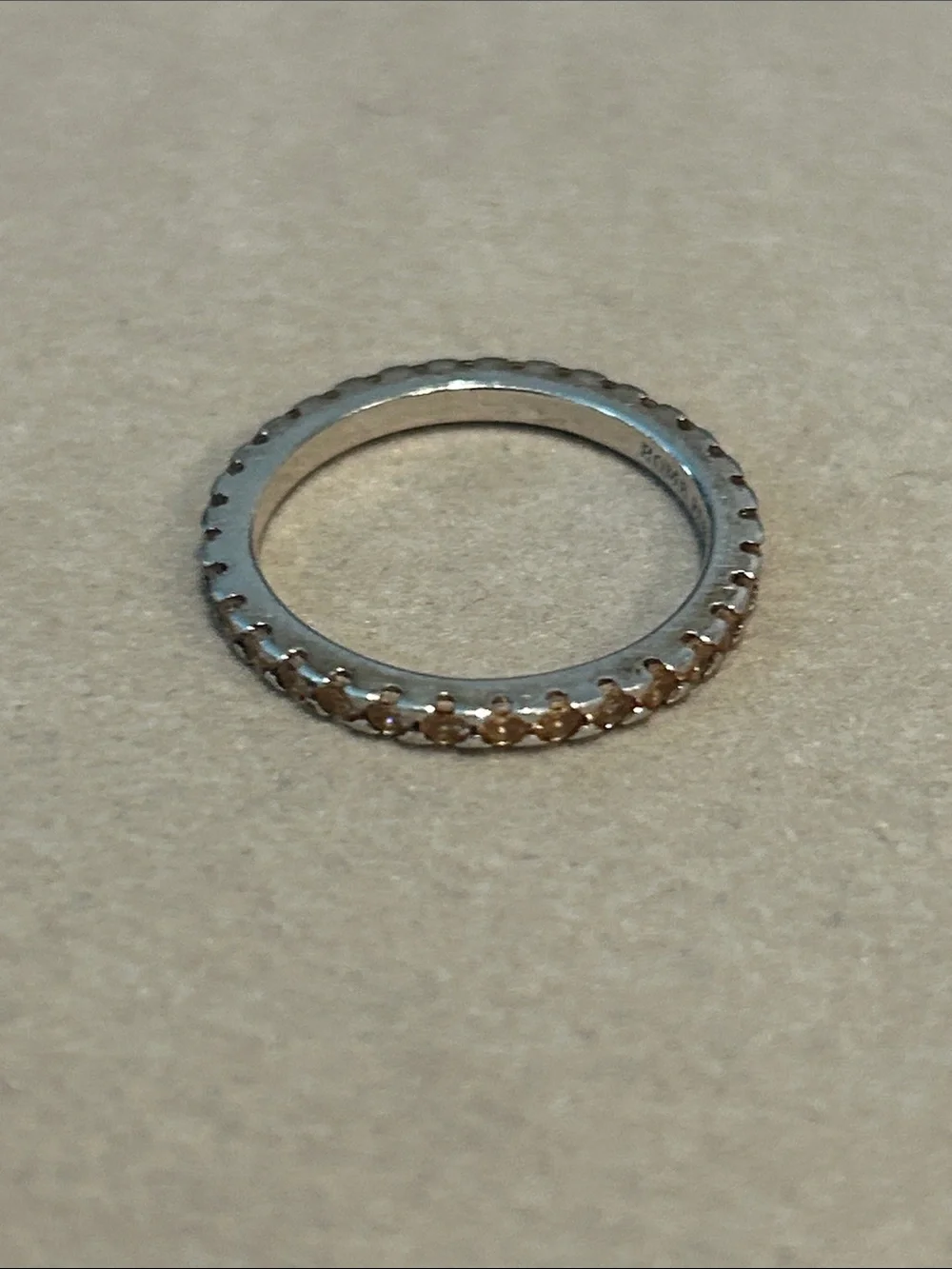 Sparkling Silver Crystal Eternity Ring - Women Jewelry